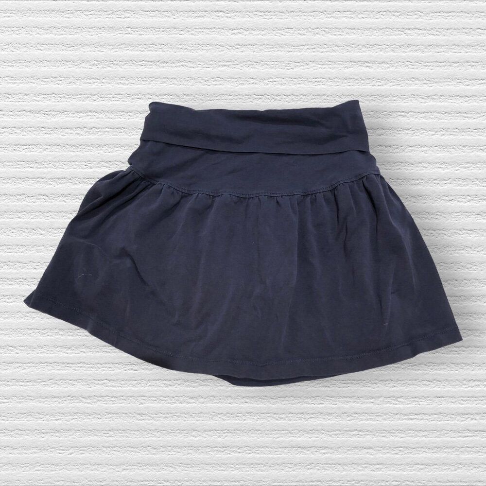 Hanna Andersson 6-7 Fold over Navy Skirt